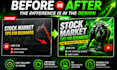 design viral crypto finance youtube thumbnails