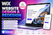 create wix website design redesign wix website