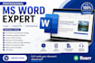 do ms word formatting, editing and document design