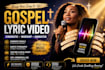 create lyric video animated for your songs