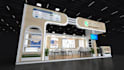 do 3d exhibition stand, 3d trade booth,  stall, virtual booth, 3d kiosk design