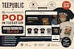 teepublic squarespace pod store integration vintage custom tees tshirt design
