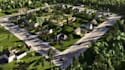 3d residential project development,property housing design,real estate rendering