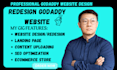 design or redesign godaddy website develop godaddy ecommerce store