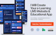 elearning lms website web app course website online course educational app pwa