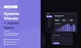 build full stack dynamic website with custom admin dashboard