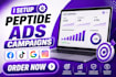 run compliant peptide ads peptide facebook tiktok google ads peptide marketing