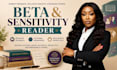 beta read and sensitivity read your manuscript for honest feedback