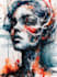 draw a sketchy watercolor portrait