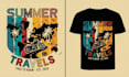 create custom beach and summer t shirt design