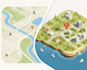 design vector maps for business, presentations, and planning