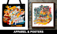 create bold retro t shirt and merch artwork