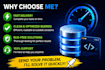 solve sql queries, mysql problems and database tasks