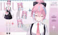 create 2d vtuber model, vtuber rigging , vtuber model, live2d character