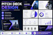 make pitch deck design and write your content