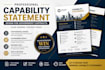 design an editable capability statement and company profile