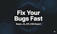 fix react js, javascript, HTML and CSS bugs