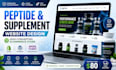 design a peptide and supplement ecommerce website