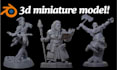 sculpt 3d miniature model tabletop mini figures warhammer 40k stl file 3d print