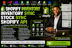 custom shopify API integration  automate inventory sync stock sync  orders CRM