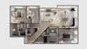 create 2d, 3d floor plan and rendering in floorplanner, 5d planner and coohom