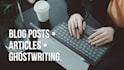 professional ghostwriter and content writer
