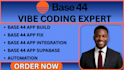 base 44 app, base 44 integration, base 44 automation, base 44 webapp fix base44