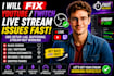 fix obs, twitch and youtube live stream problems