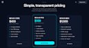 create a modern ai saas landing page website