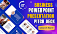 redesign and design powerpoint presentation investor pitch deck keynote canva