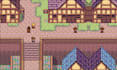 do 2d top down game pixel art tileset, tilemap, terrain, rpg game map, rpg maker