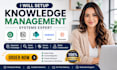 setup knowledge management systems guru notion microsoft sharepoint verint bloom
