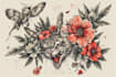create a anime tatto traditional design