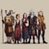 did dnd group party dnd character art, dnd party