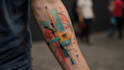 custom an abstract black tattoo design