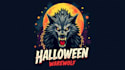 do unique halloween werewolf logo 1 day