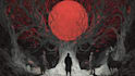 draw a detailed dark art rock gothic illustration