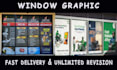 create eye catching shop front, storefront or window graphics vinyl stickers