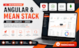 fix and build angular web apps with node js and mongodb
