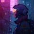 do a cyberpunk anime art