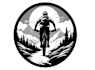 create a professional mountain cycle logo design