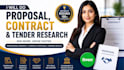 do winning business proposal, contract and tender research services