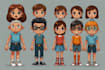 create vector cartoon graphics in short terms