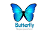 create an elegant butterfly logo design