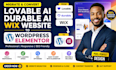 migrate lovable ai, durable ai to wordpress elementor website or wix website