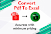 convert pdf to excel