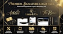 create a premium signature logo