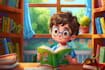 create whimsical and funny book illustrations