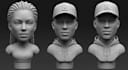 sculpt realistic 3d bust, head model or statue for 3d printing