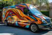 design stylish food truck wrap,